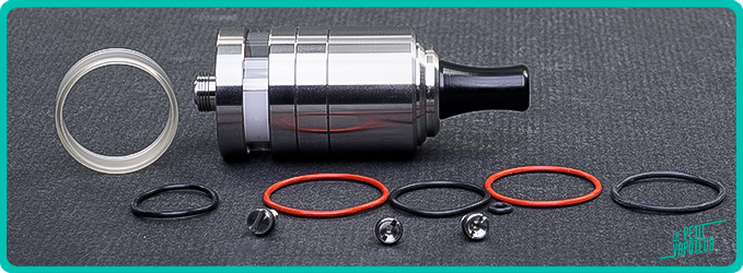 Contenu de l'Atomiseur Cocoon RTA Steampipes